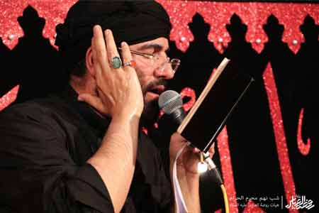 مداحی شب تاسوعا محرم 1396 از حاج حسین سیب سرخی